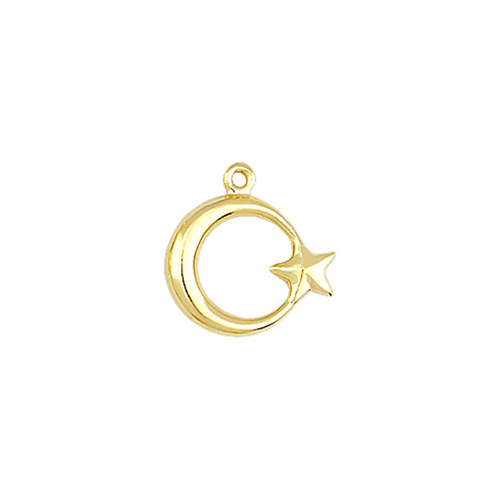 4 mm AY YILDIZ KOLYE UÇU