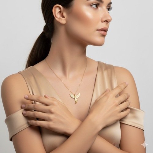 TAŞLI ANKA KUŞ KOLYE