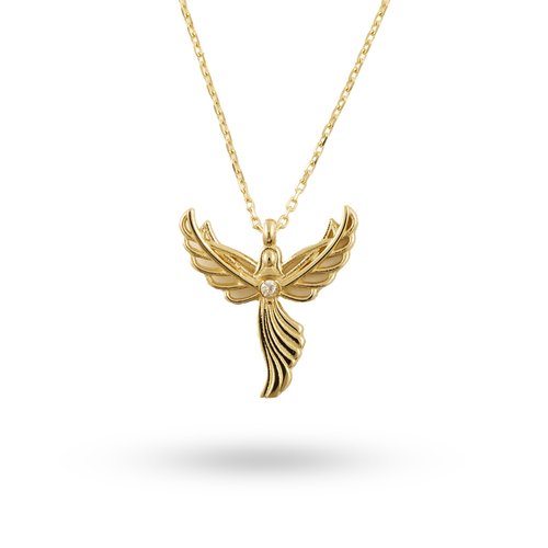 TAŞLI ANKA KUŞ KOLYE