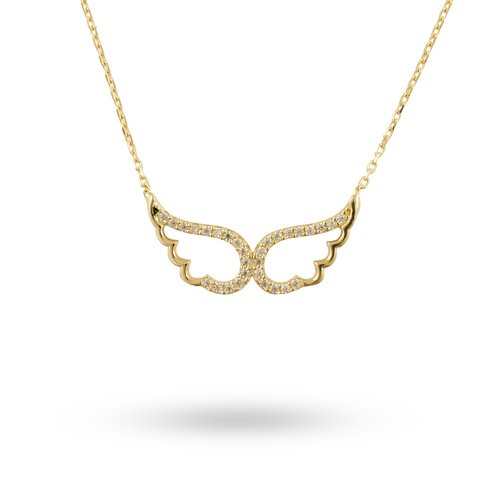 TAŞLI MELEK KANADI KOLYE