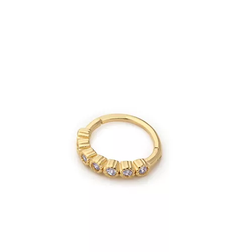 YUVARLAK YEDİTAŞLI HELİX PİERCİNG KÜPE