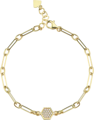 Altıgen Taşlı Tasarım Bileklik