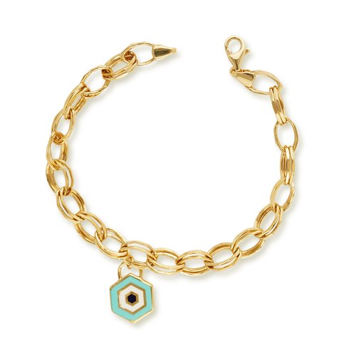 MİNELİ NAZAR BONCUKLU CHARM BİLEKLİK