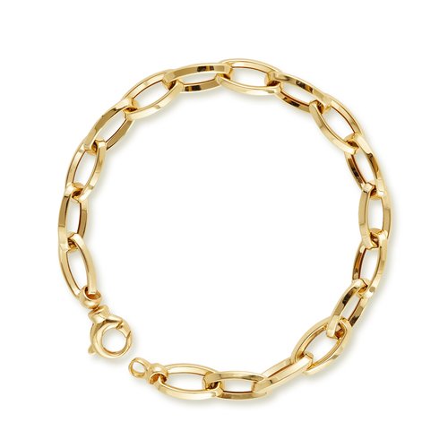 GENİŞ HALKA ZİNCİR BİLEKLİK