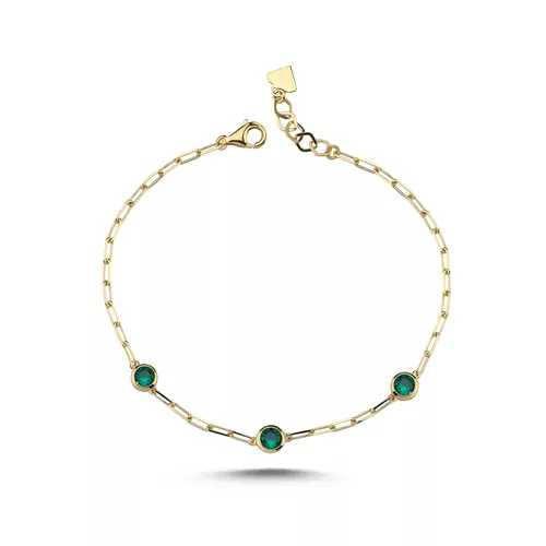 Zümrüt Görünümlü Bileklik