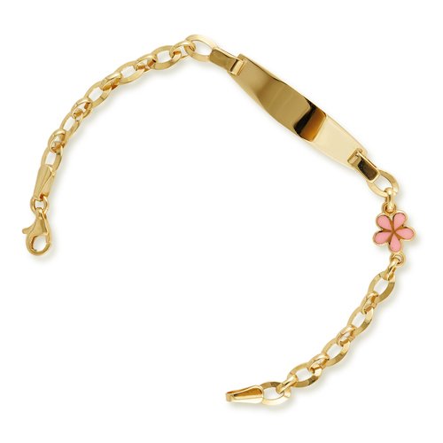 PEMBE MİNELİ ÇİÇEKLİ ÇOCUK İSİMLİK