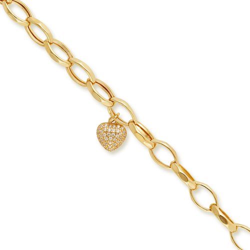 TAŞLI KALPLİ CHARM BİLEKLİK