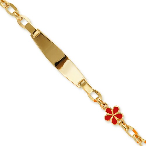 KIRMIZI MİNELİ ÇİÇEKLİ BEBEK KÜNYE