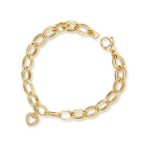 TAŞLI KALP BİLEKLİK