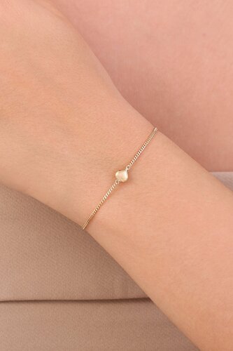 Minimalist Kalp Bileklik