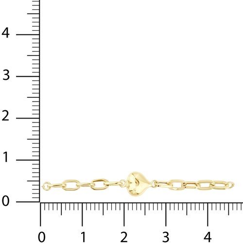 Ataç Zincirli Kalp Bileklik