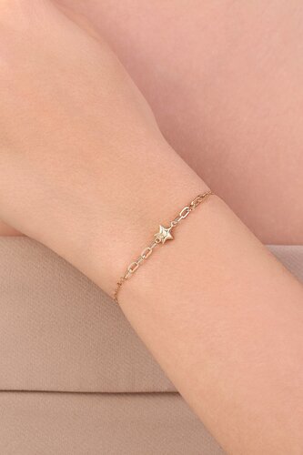 Ataç Zincirli Yıldız Bileklik