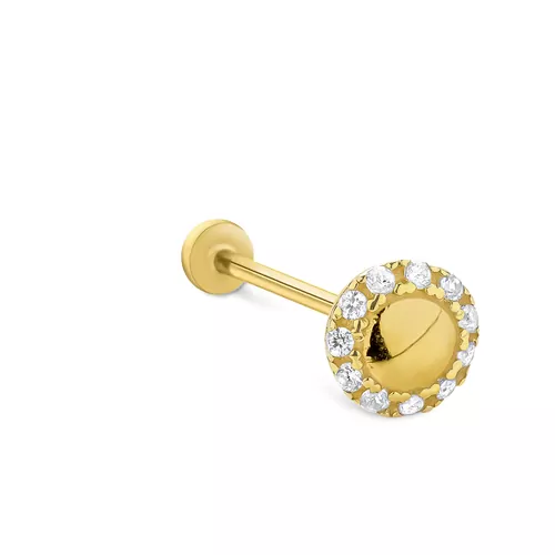 TAŞLI HALKA TRAGUS KÜPE