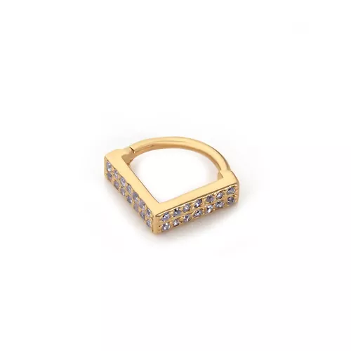 V TAŞLI HELİX PİERCİNG KÜPE