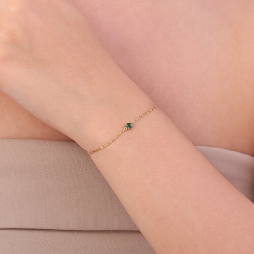 Zümrüt Taş Bileklik