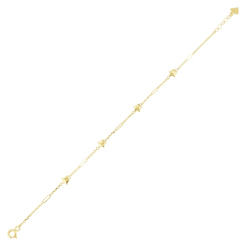 Sıralı Yıldız Ataç Zincirli Bileklik