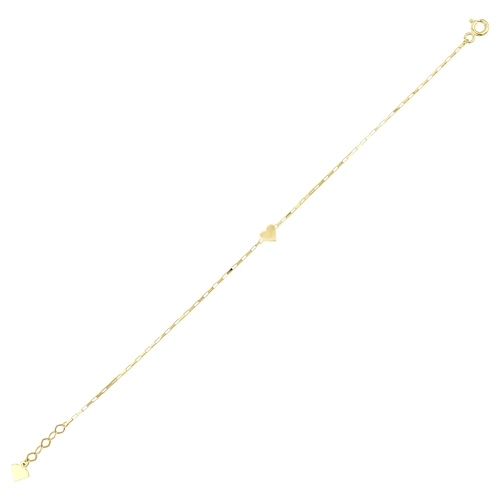 Mini Uzun Ataç Zincirli Kalp Bileklik