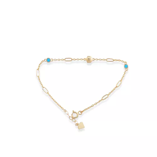 Firuze Taşlı İstiridye Bileklik