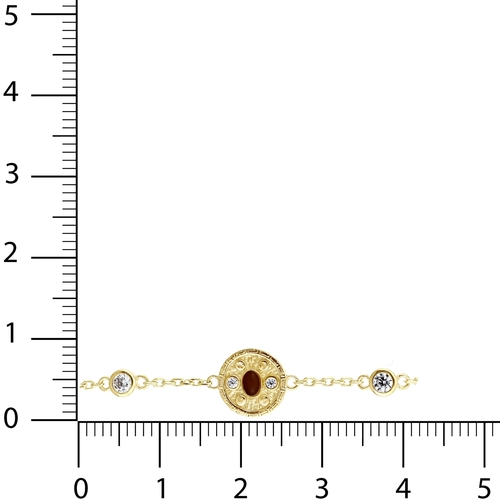 Kırmızı Taşlı Tasarım Bileklik