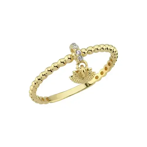 TON KENARLI SALLANTILI YÜZÜK