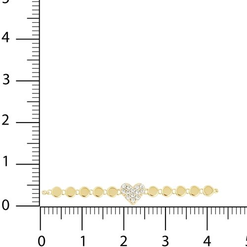 TAŞLI KALP TOP ZİNCİR BİLEKLİK