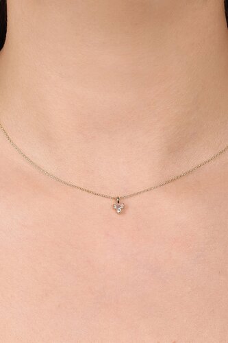 Minimal ve Baget Taşlı Kolye