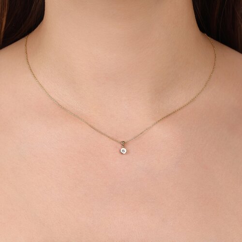 Beyaz Mineli Taşlı Toplu Kolye