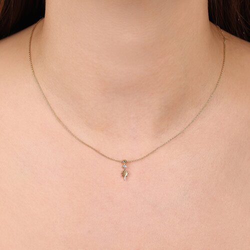 Minimal Taşlı Kutup Yıldızı Toplu Kolye