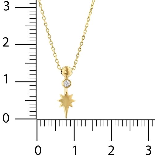 Minimal Taşlı Kutup Yıldızı Toplu Kolye