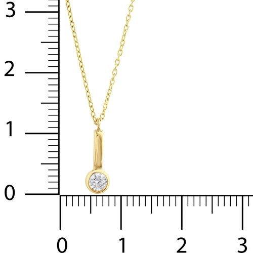 Yuvarlak Taşlı Çubuklu Kolye