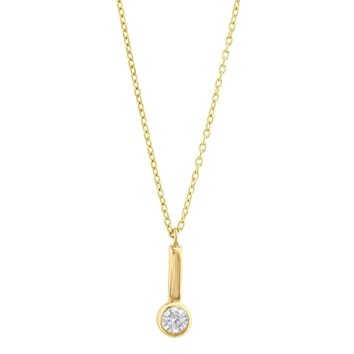 Yuvarlak Taşlı Çubuklu Kolye