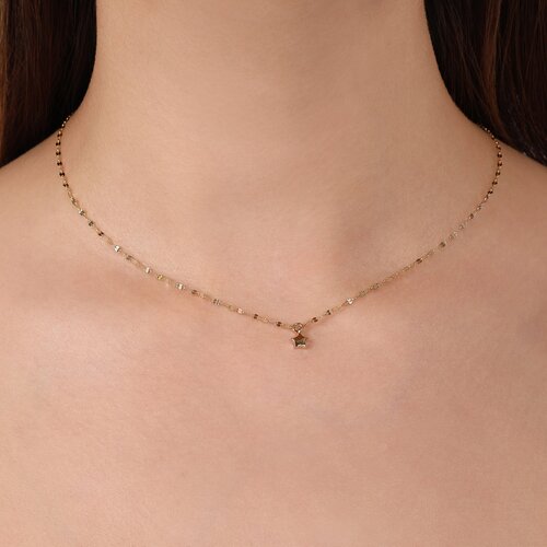 Yıldızlı Ezme Forse Zincir Choker