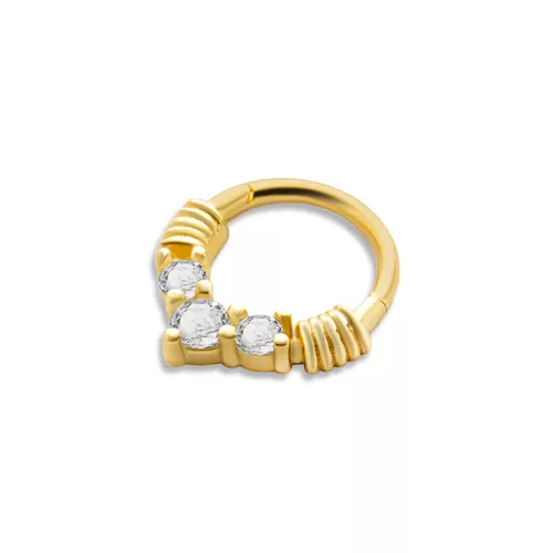 TRİA MOTİFLİ HELİX PİERCİNG KÜPE