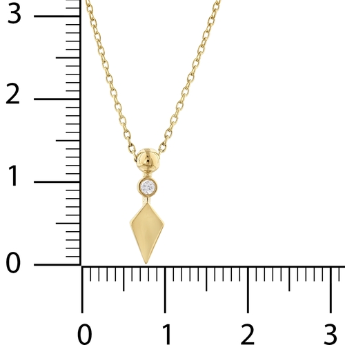 Minimal Taşlı Uzun Elmas Toplu Kolye