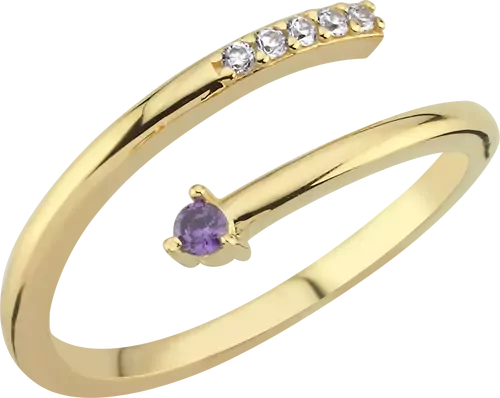 AMETİST TAŞLI SARMAL YÜZÜK