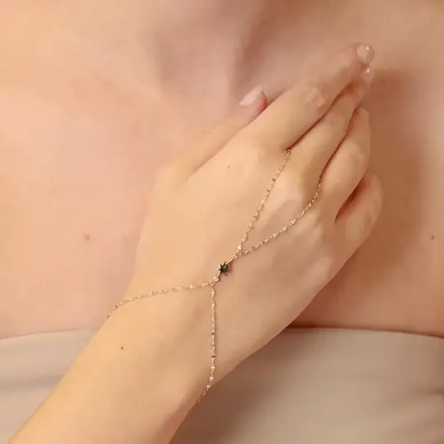 Minimal Taşlı Kutup Yıldızlı Şahmeran