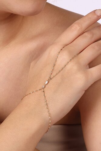 Minimal ve Baget Taşlı Çubuklu Şahmeran