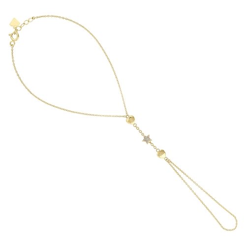 Ortası Taşlı Yıldızlı ve İki Kalpli Şahmeran