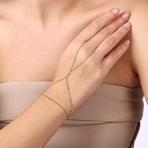 Minimal Taşlı Kutup Yıldızı Aynalı Zincir Tek Tur Şahmeran