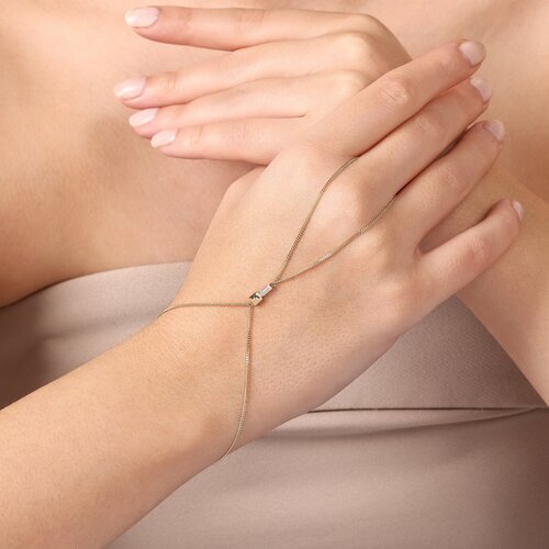 Baget Taşlı Kare Piramit İnce Gurmet Zincir Şahmeran