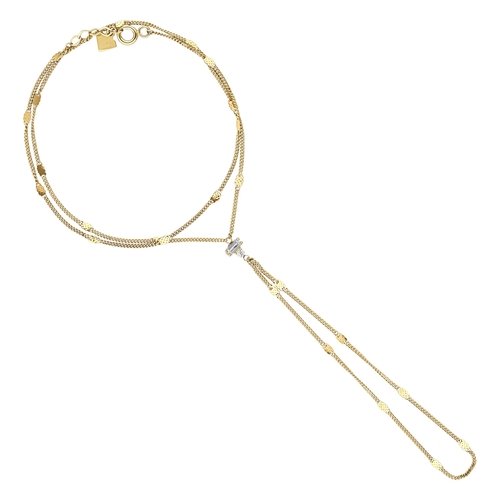 Minimal ve Baget Taşlı Aynalı Zincir Tek Tur Şahmeran