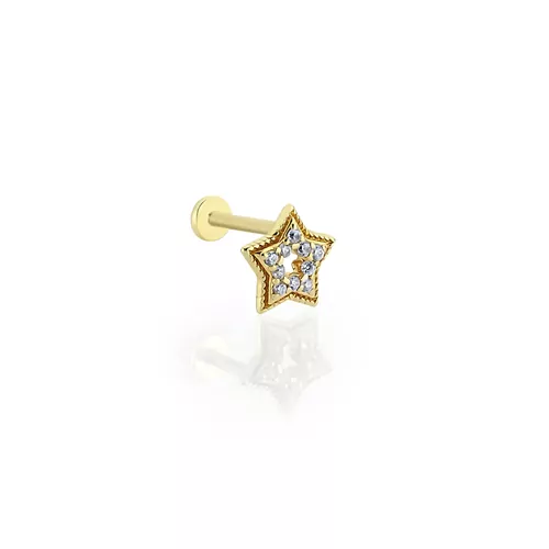 TAŞLI YILDIZ TRAGUS KÜPE