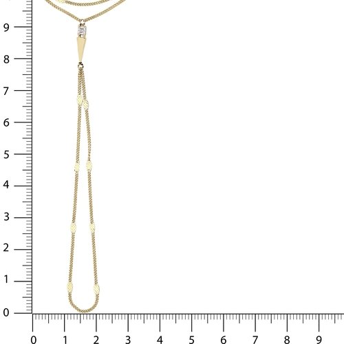 Taşlı Uzun Üçgenli Aynalı Zincir Tek Tur Şahmeran