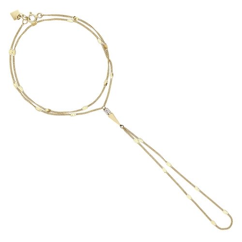 Taşlı Uzun Üçgenli Aynalı Zincir Tek Tur Şahmeran