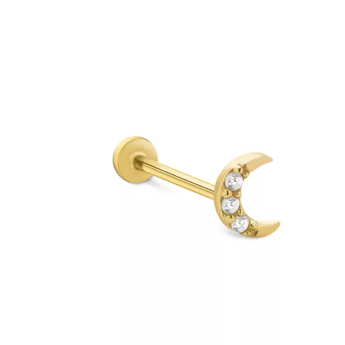 TAŞLI AY TRAGUS KÜPE