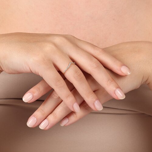 Minimal Taç Yarım Tur Yüzük