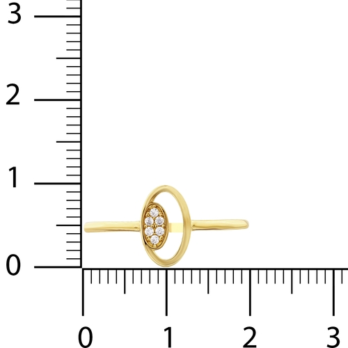 Oval Taşlı Çerçeve Yüzük