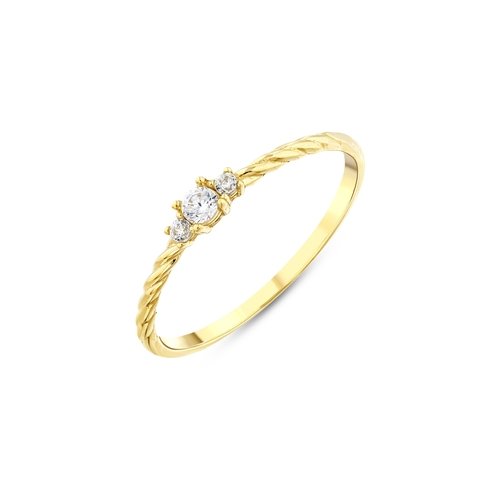 Minimal Burgulu Tria Yüzük