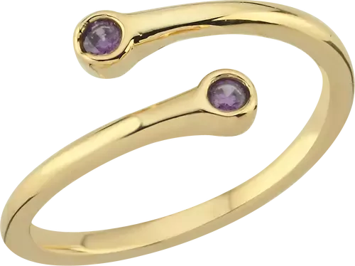 AMETİST SARMAL YÜZÜK