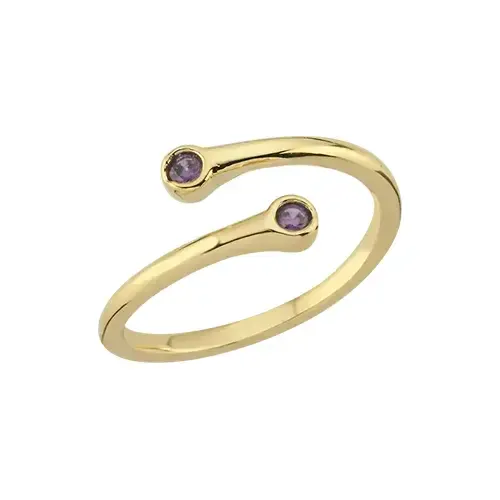 AMETİST SARMAL YÜZÜK